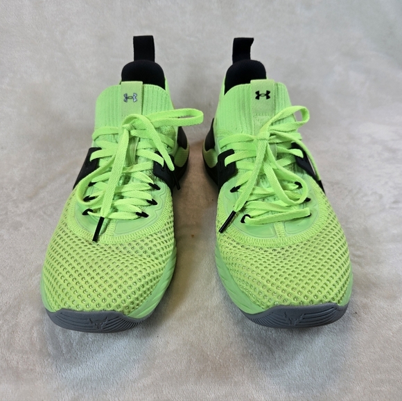 Womens Under Armour Lime Green Sneakers - Picture 6 of 9